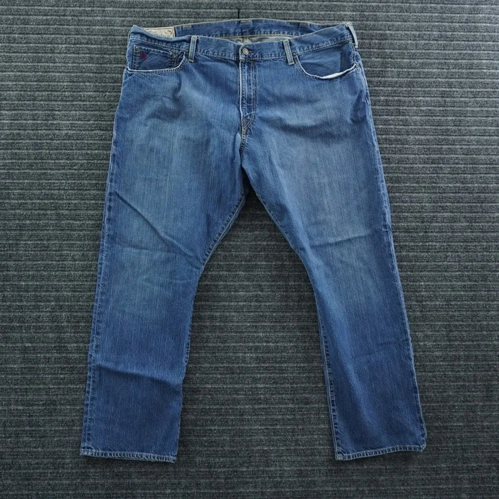 Polo Ralph Lauren Straight Leg Jeans Mens 42x30 Blue Medium Wash Dungarees